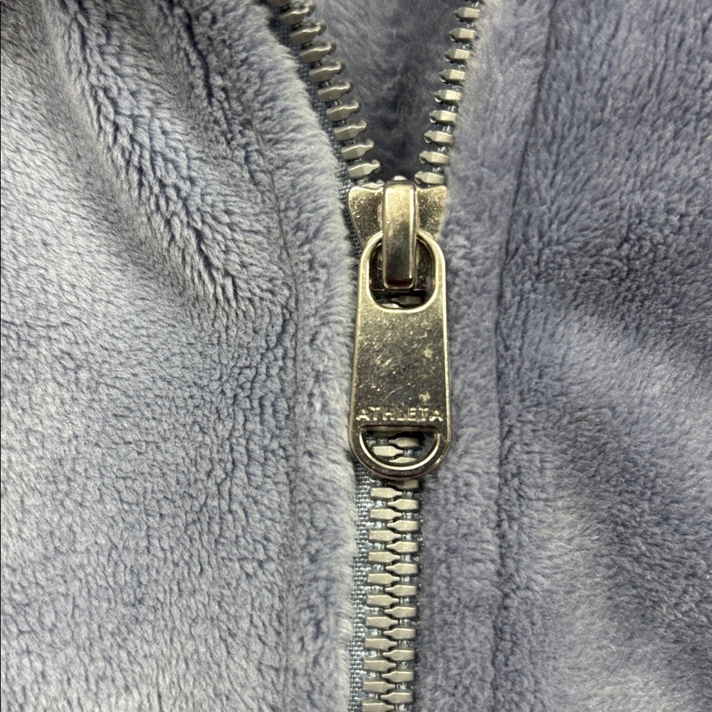 Athleta Light Cozy Karma zip fleece jacket, M, light blue - Picture 10 of 11